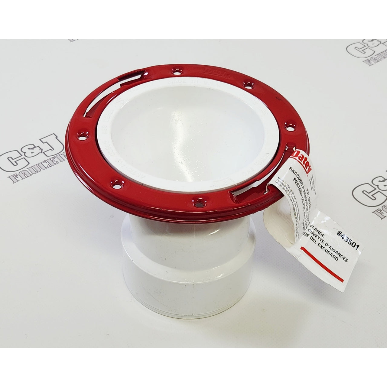 Oatey 43501 Level Fit 3" or 4" Bathroom Offset Closet Flange Metal Ring