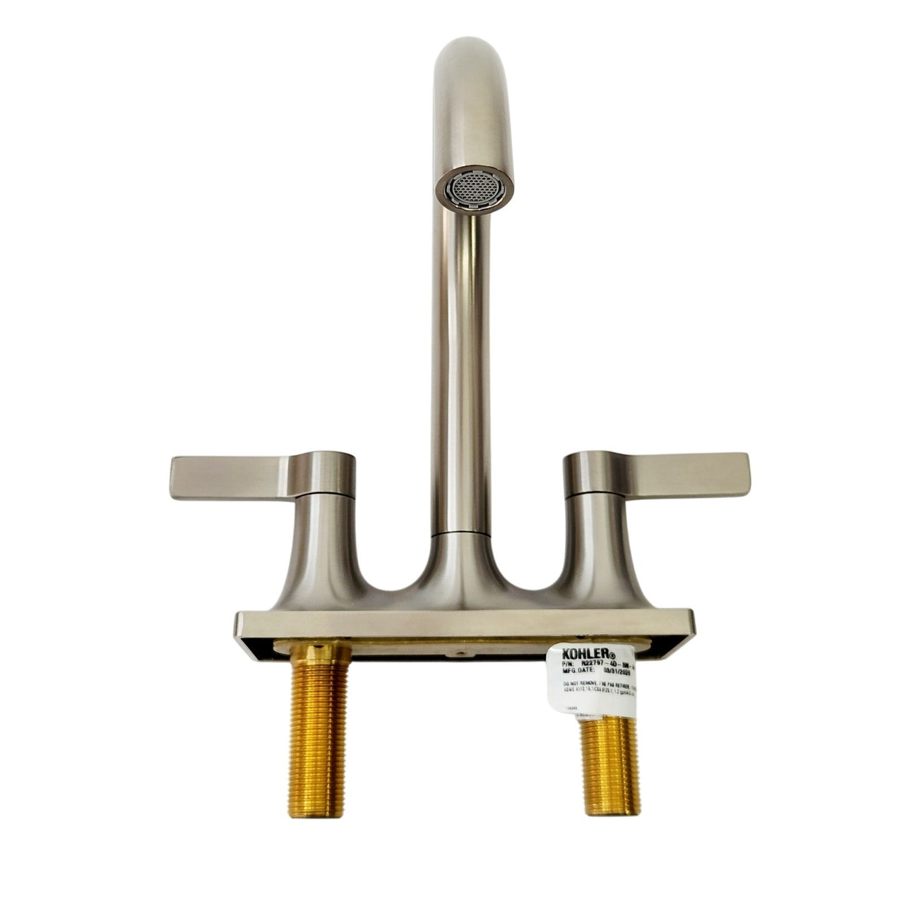 Kohler R22797-4D-BN Venza Centerset 1.2GPM Bathroom Sink Faucet - Brushed Nickel