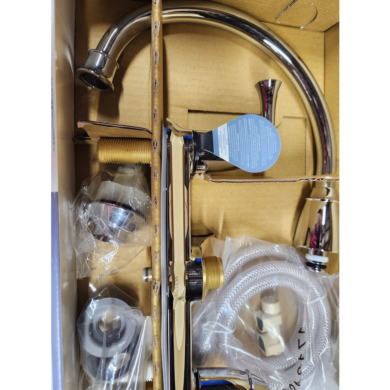 Moen CA87553 Banbury Two-Handle High Arc Kitchen Faucet - Chrome