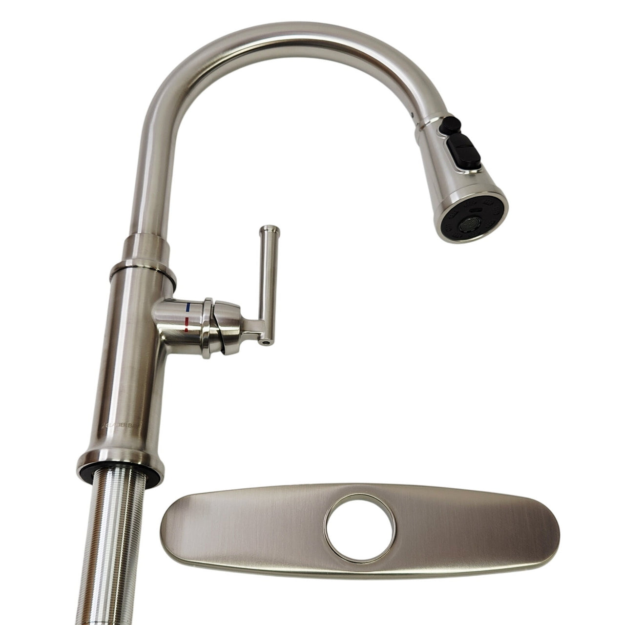 Glacier Bay 1009 514 223 Oswell Single-Handle Kitchen Faucet - Stainless Steel