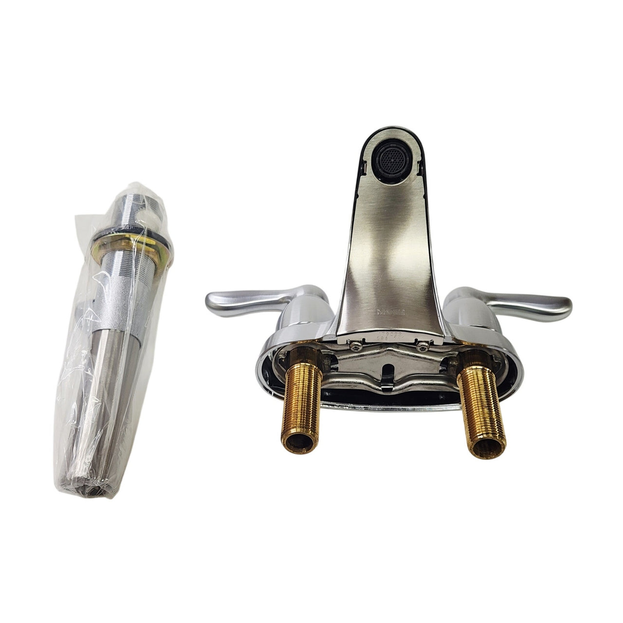 Moen 4925BC Chateau Double Handle Centerset Bathroom Faucet - Brushed Chrome