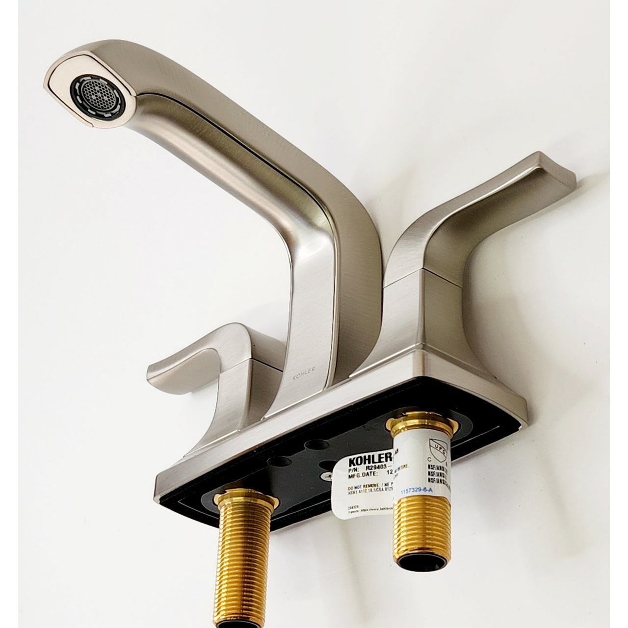 Kohler R29403-4D-BN Rubicon 4 in. Centerset Bathroom Faucet - Brushed Nickel