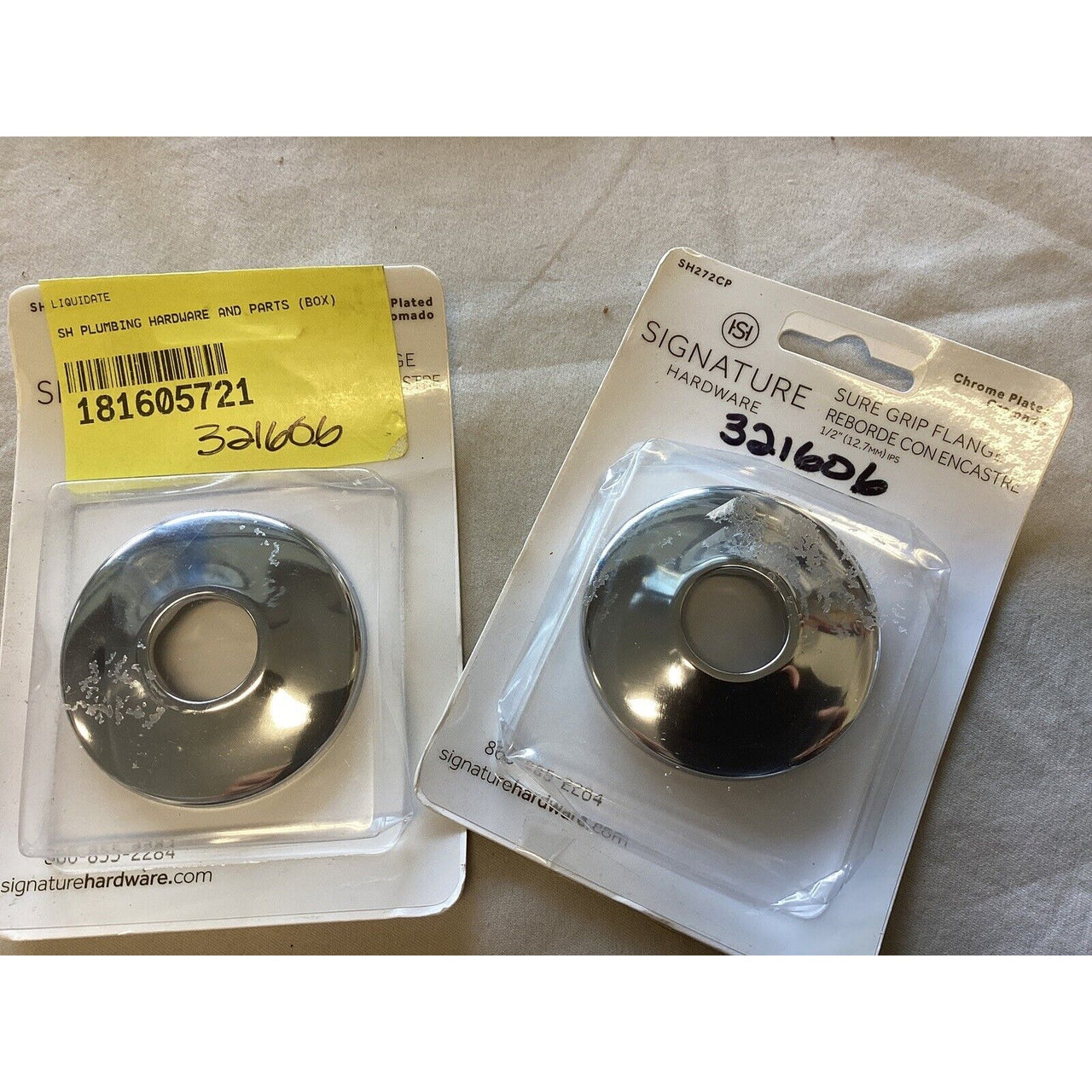 Signature Hardware 321606 1/2" IPS Shower Arm Flange - Chrome
