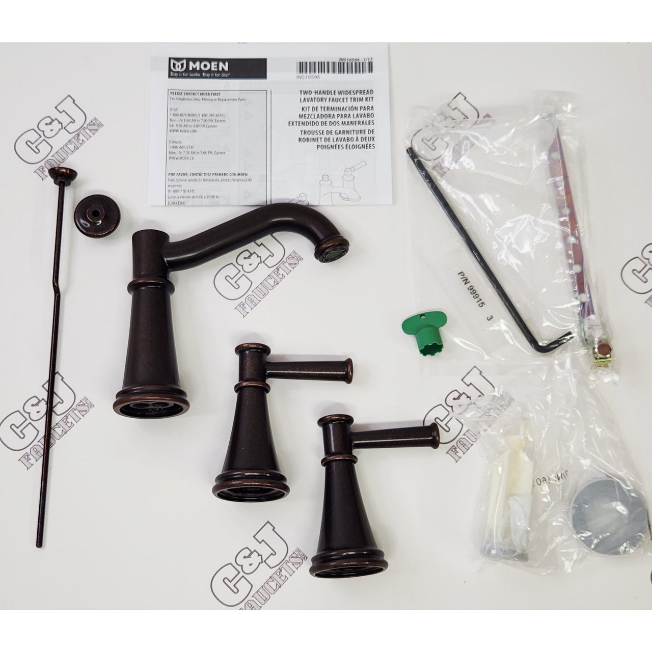Moen T6405ORB Belfield Widespread 1.2 GPM Bathroom Faucet - Oil Rubbed Bronze