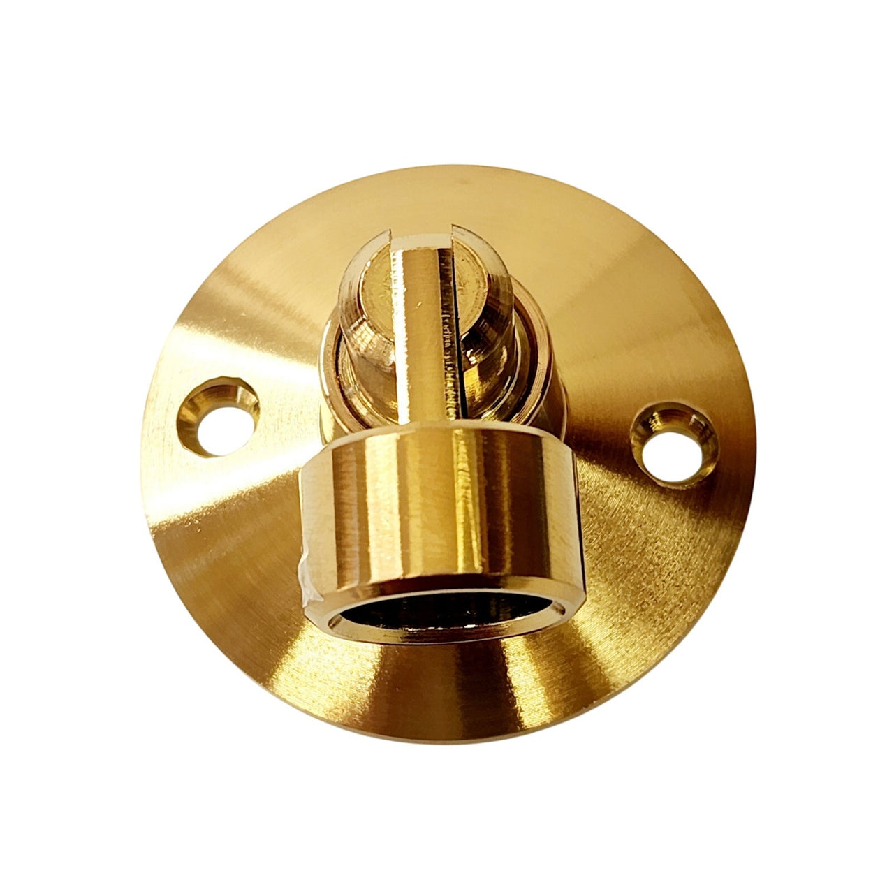 Signature Hardware 480918 Swivel Shower Support with Ceiling Flange - Brush Gold