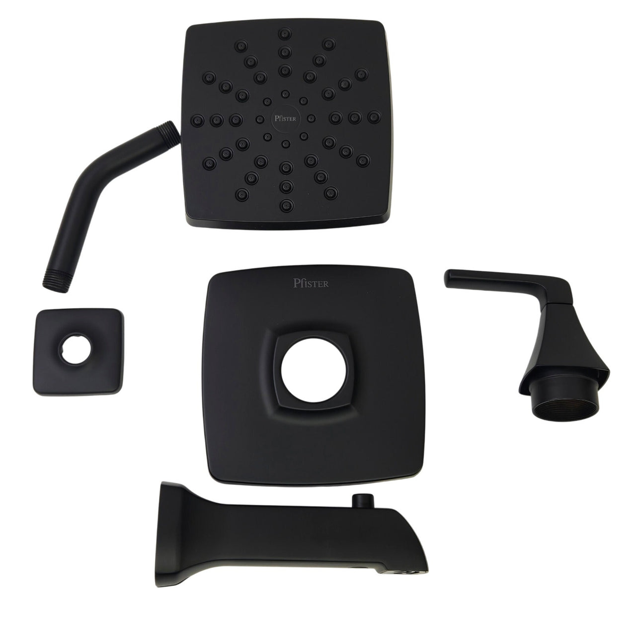 Pfister 8P8-WS2-BIESSSDB Bruxie Tub and Shower Faucet with Valve - Matte Black