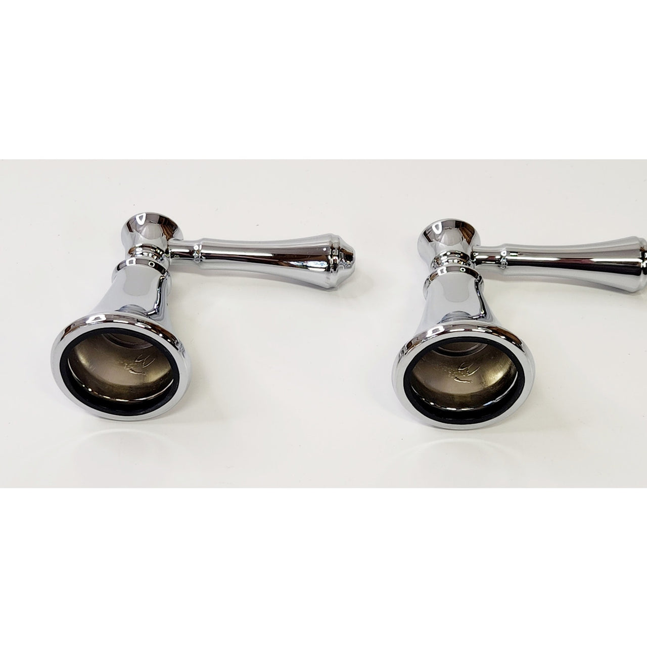 Delta H297 Cassidy Set of Two Lever Handles for Bathroom Faucet - Chrome