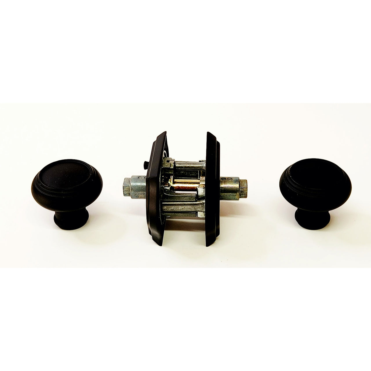 Baldwin PV.TRA.TAR.190.6L.DS Reserve Arch Rose Privacy Knob Set - Satin Black