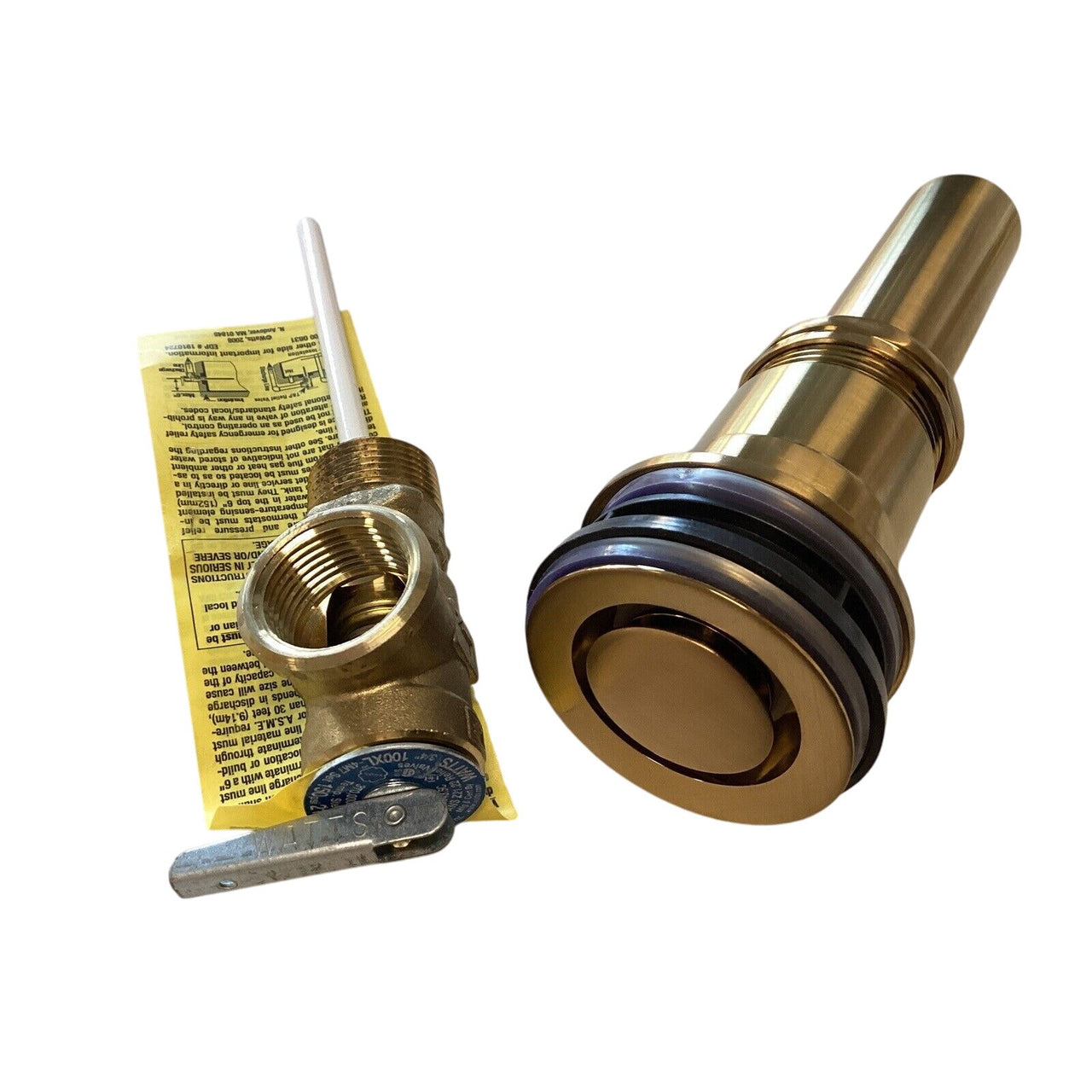 Signature Hardware 478337 1-1/4" Pop-Down Bathroom Sink Drain - Brushed Gold