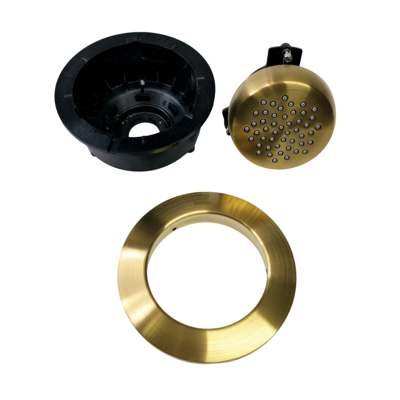 Moen TS1322BG Mosaic Round Single Function Body Spray, No Valve - Brushed Gold