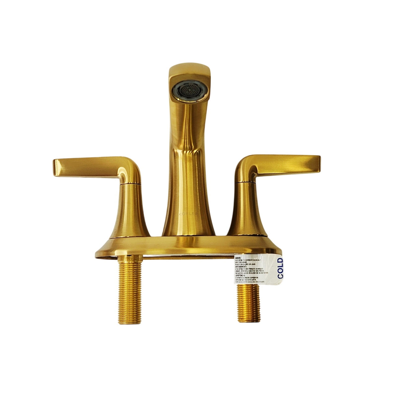 Kohler 22021-4-2MB Tempered Centerset Bathroom Faucet - Brushed Moderne Brass
