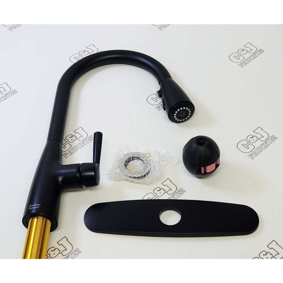 American Standard 7418300.243 Fairbury 2S Kitchen Faucet - Matte Black READ2