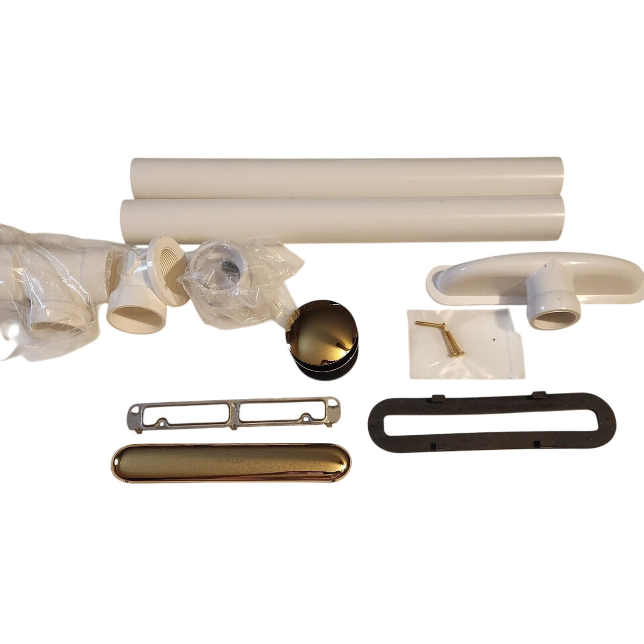 Kohler 7272-PB Clearflo Tub Drain with Slotted Overflow - Vibrant Polished Brass
