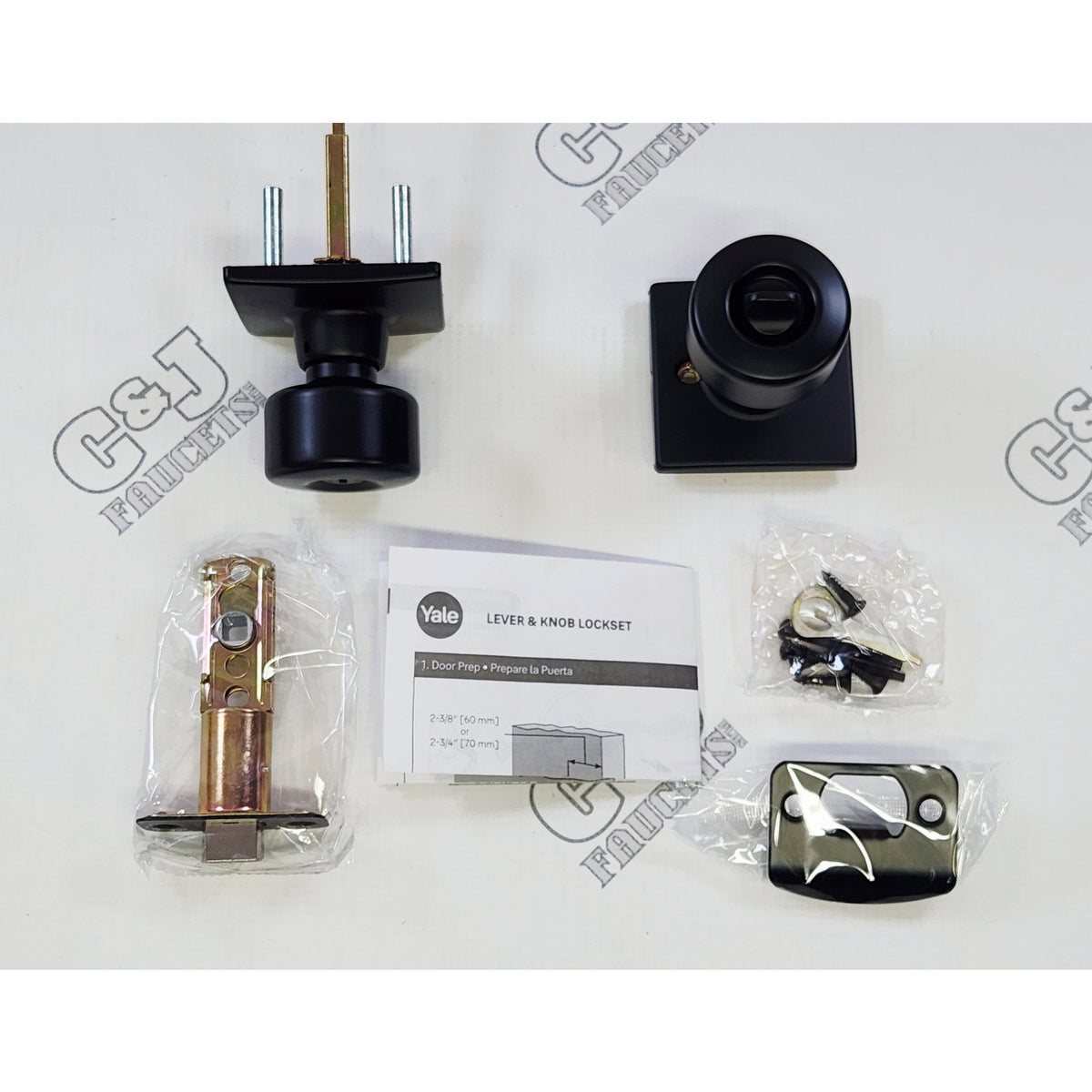 Yale Expressions YMRC24.DYLUS19 Dylan Privacy Knob Marcel Rose - Flat Black