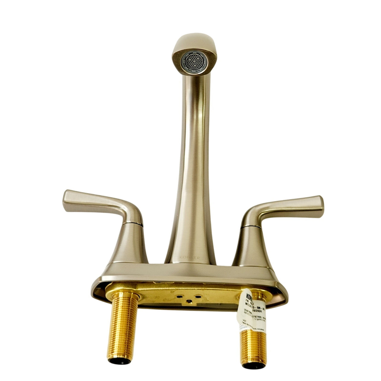 Kohler R28796-4D-BN Sundae 4" Centerset Bathroom Faucet - Vibrant Brushed Nickel