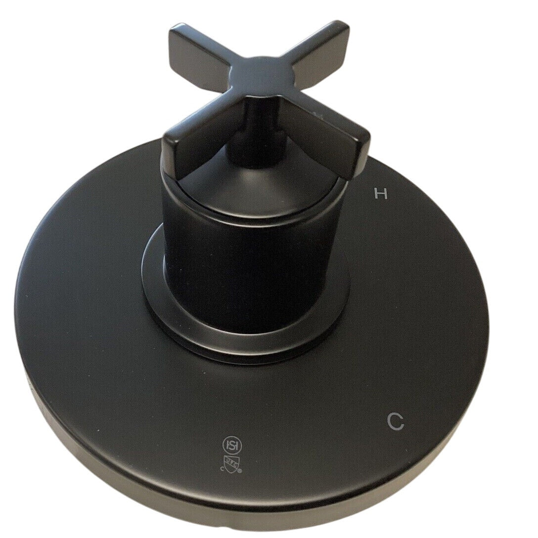Signature Hardware 484017 Vassor Pressure Balance Shower Valve Trim- Matte Black