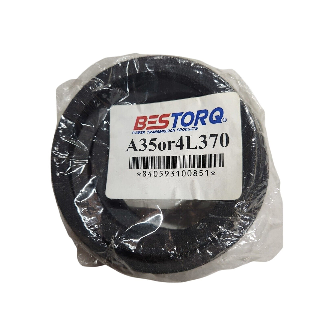 BESTORQ A35 or 4L370 Classic Wrapped Rubber X3 V-Belt, Black, 2/Pk