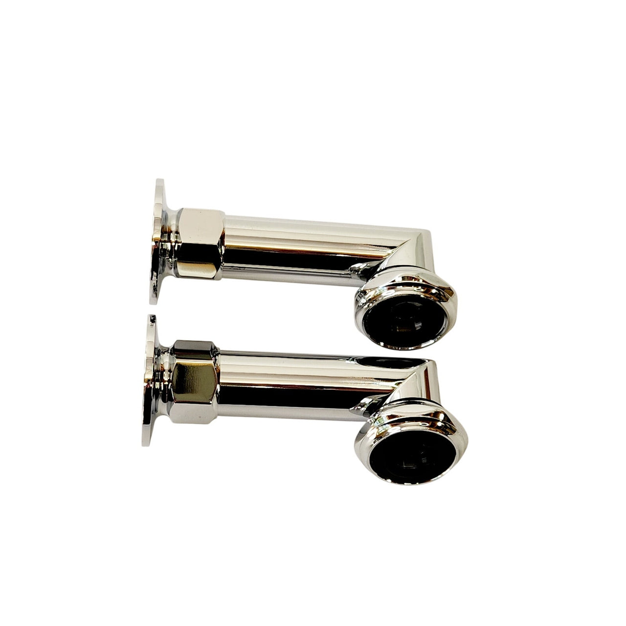 Signature Hardware 419416 4" Deck Mount Couplers - Polished Chrome READ