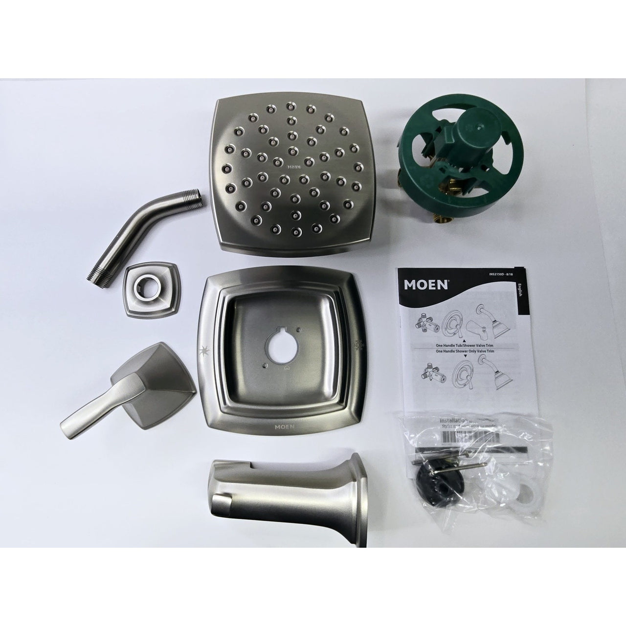 Moen 82721SRN Kinney Bathtub Shower Faucet - Spot Resist Brushed Nickel *READ