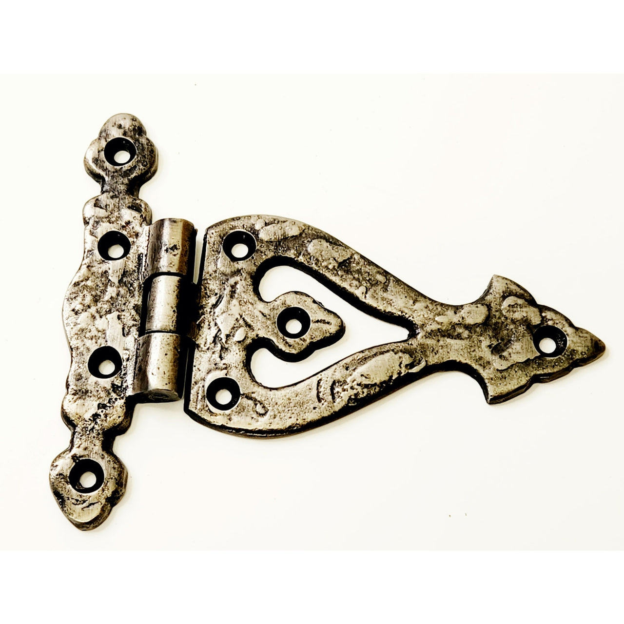 Signature Hardware 325974 Decorative 5-1/4" x 4-1/2" Iron Hinge - Antique Pewter
