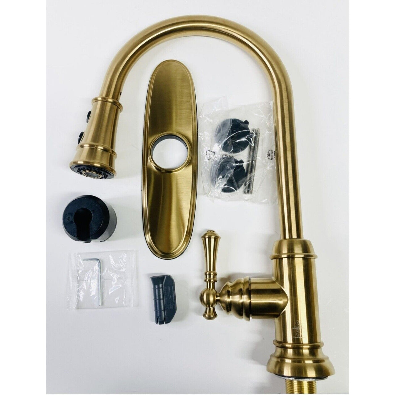 Signature Hardware 483691 Amberley 1.8 GPM Kitchen Faucet - Polished Brass