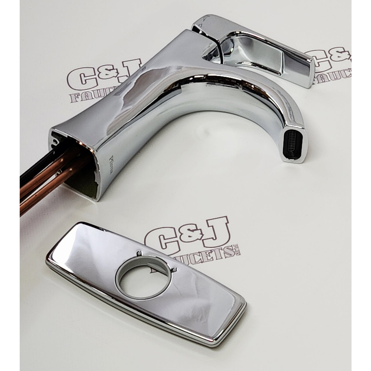 Pfister LF-042-BIEC Bruxie Single-Hole Bathroom Faucet - Polished Chrome