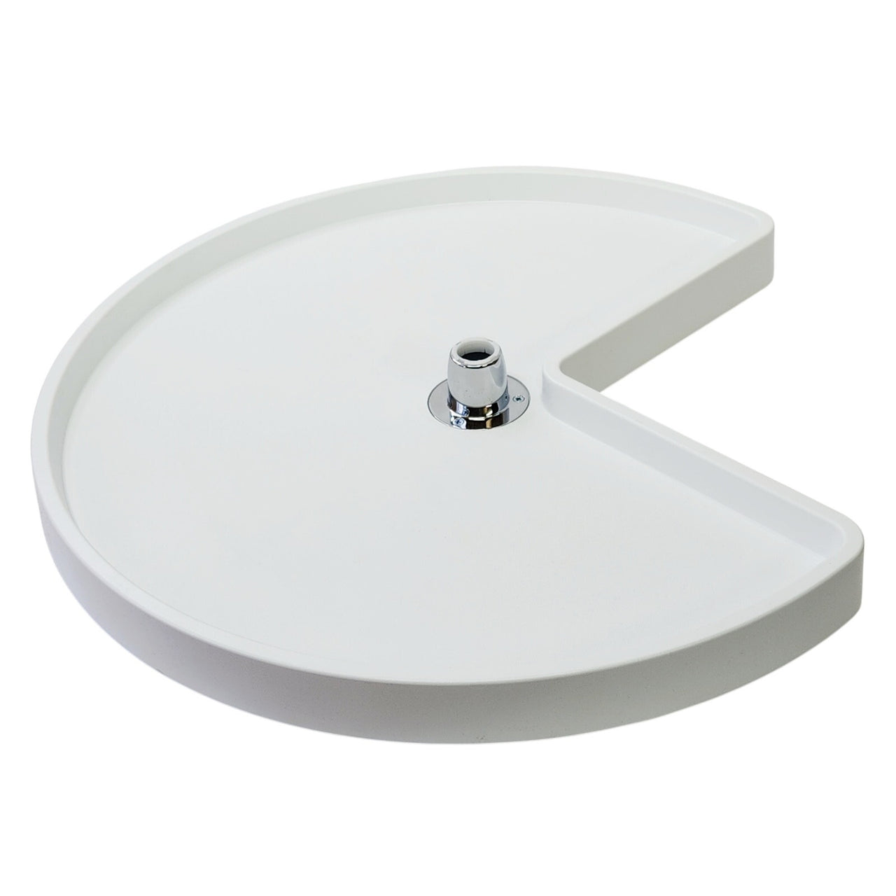 Rev-A-Shelf 6471-24-11-52 24" Polymer Kidney Lazy Susan Shelf Only - White