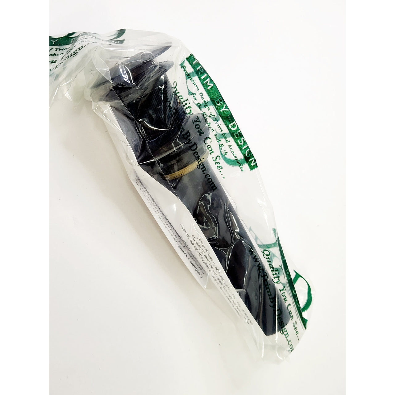Trim By Design TBD417.56BX Touch-Seal Drain Assembly with Overflow - Matte Black