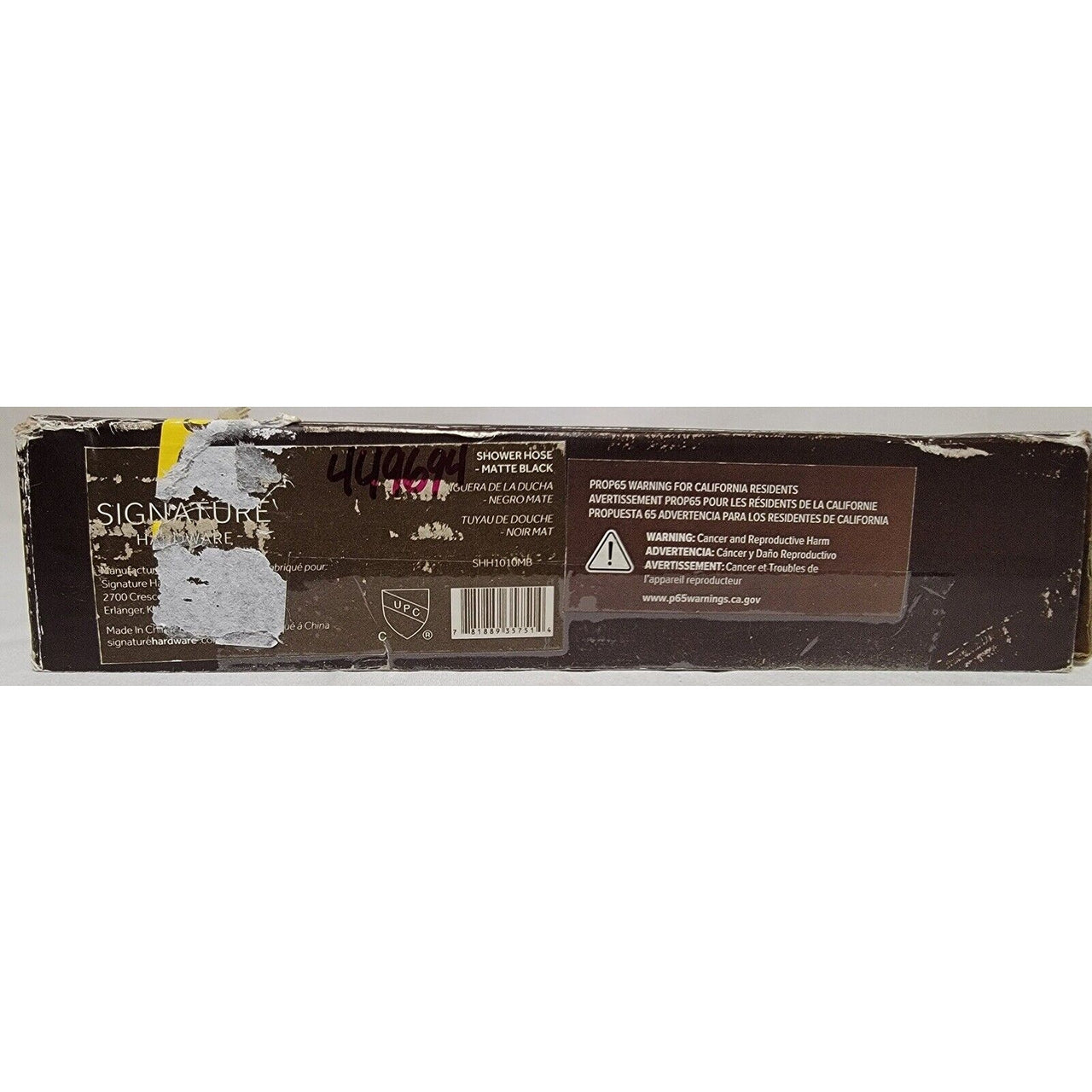 Signature Hardware 449694 60" Stretchable Hand Shower Hose - Matte Black*