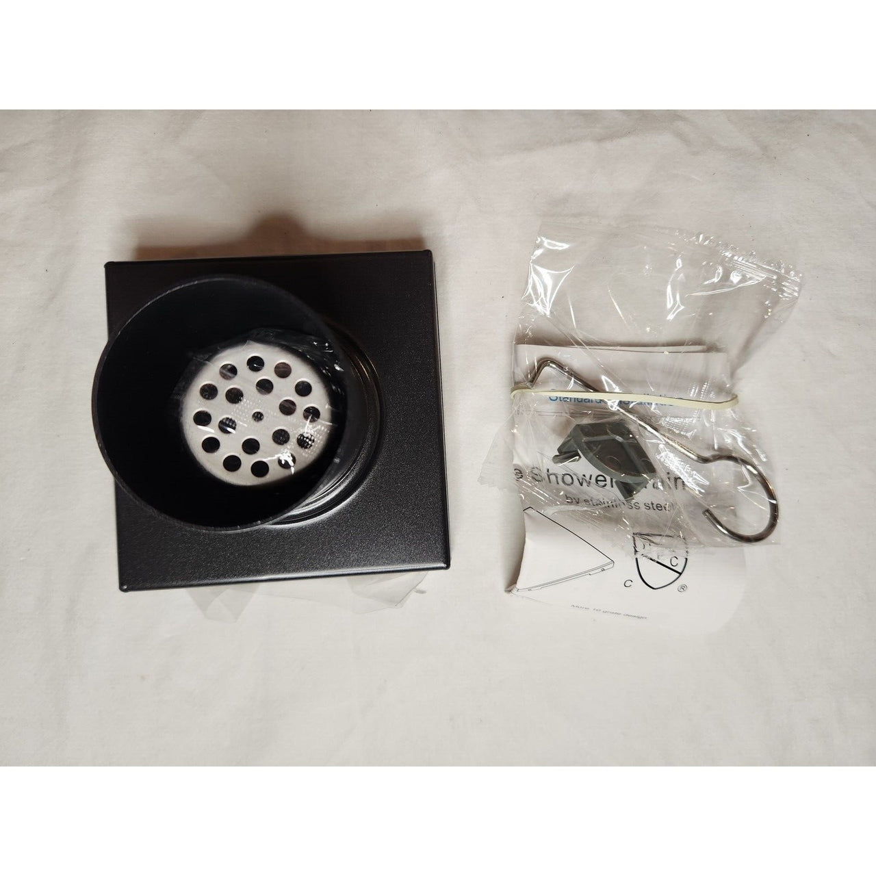 Signature Hardware 443323 Cohen 4" Tile Insert Shower Drain - Matte Black