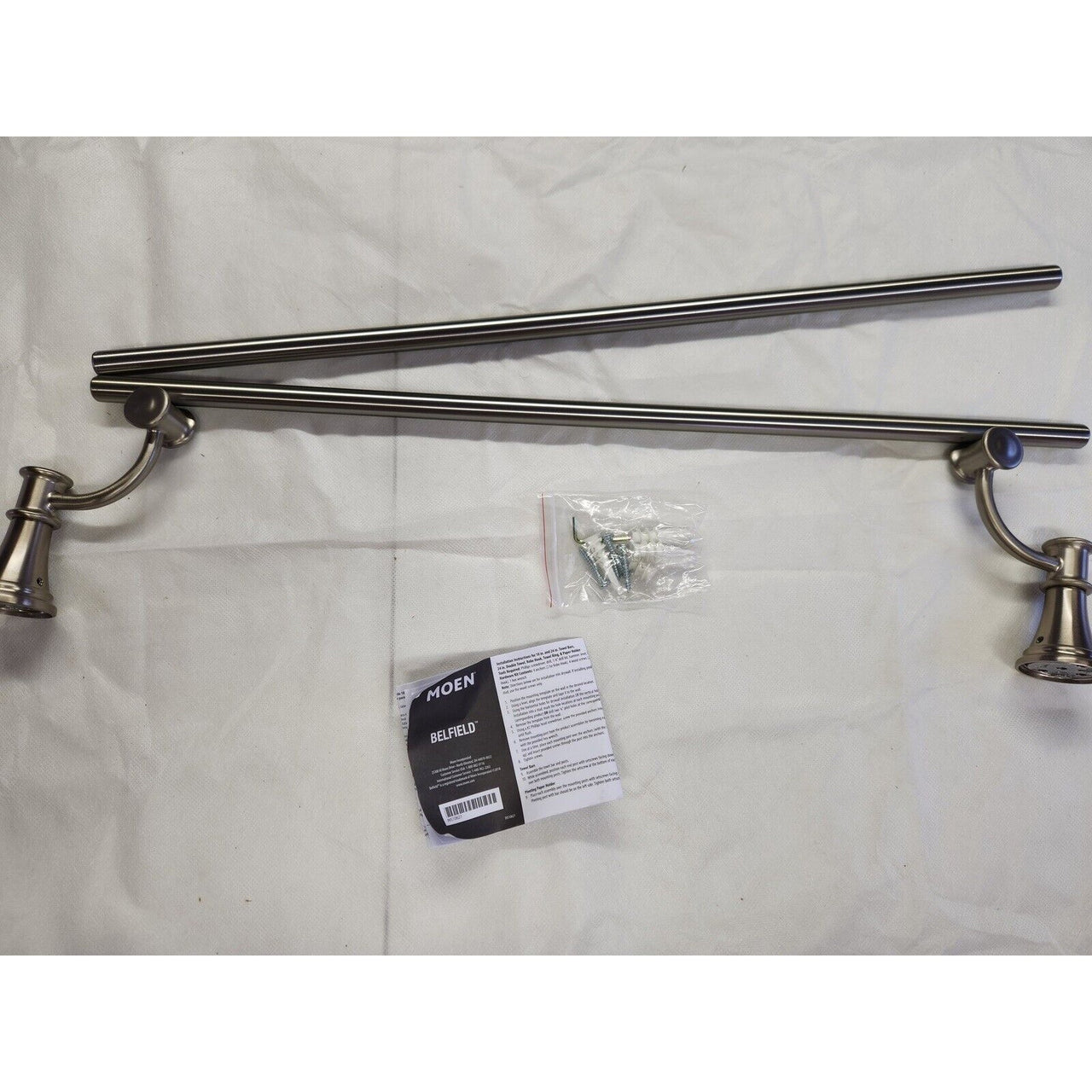 Moen YB6422BN Belfield 24" Double Towel Bar - Brushed Nickel