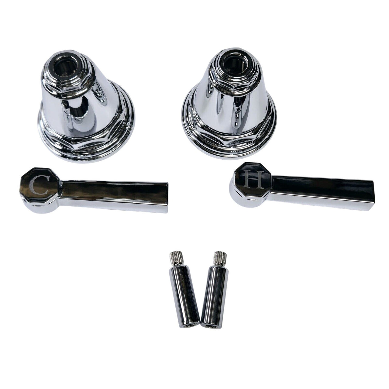 Kohler T13141-4A-CP Pinstripe Lever Bathtub Faucet Handle - Polished Chrome