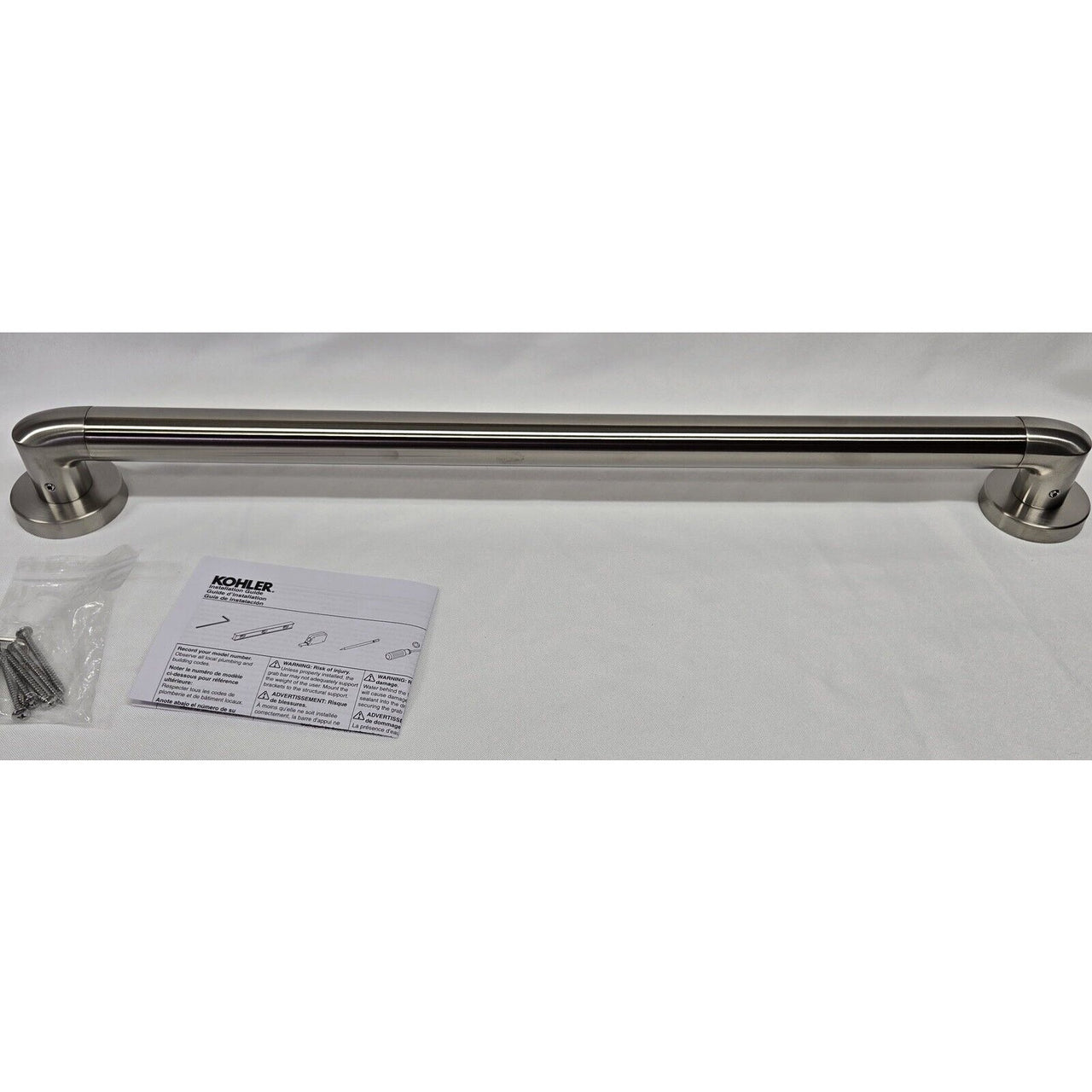 Kohler 24550-BN Kumin 24" Grab Bar - Brushed Nickel