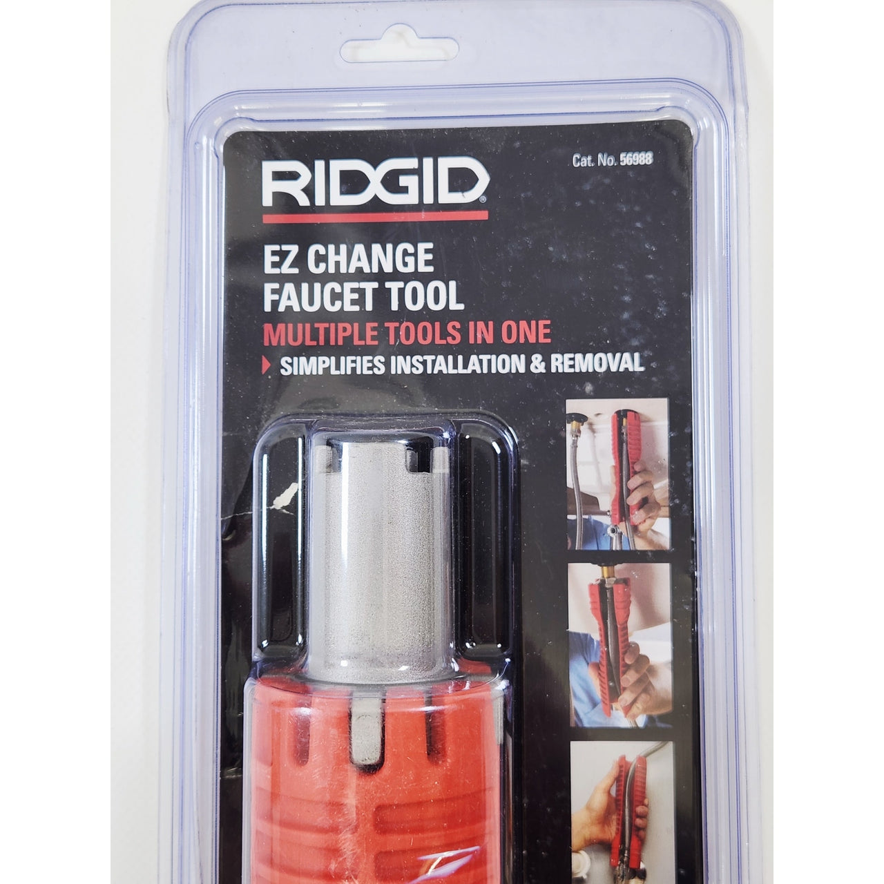 Ridgid 56988 EZ Change Sink Wrench Faucet Tool - Red