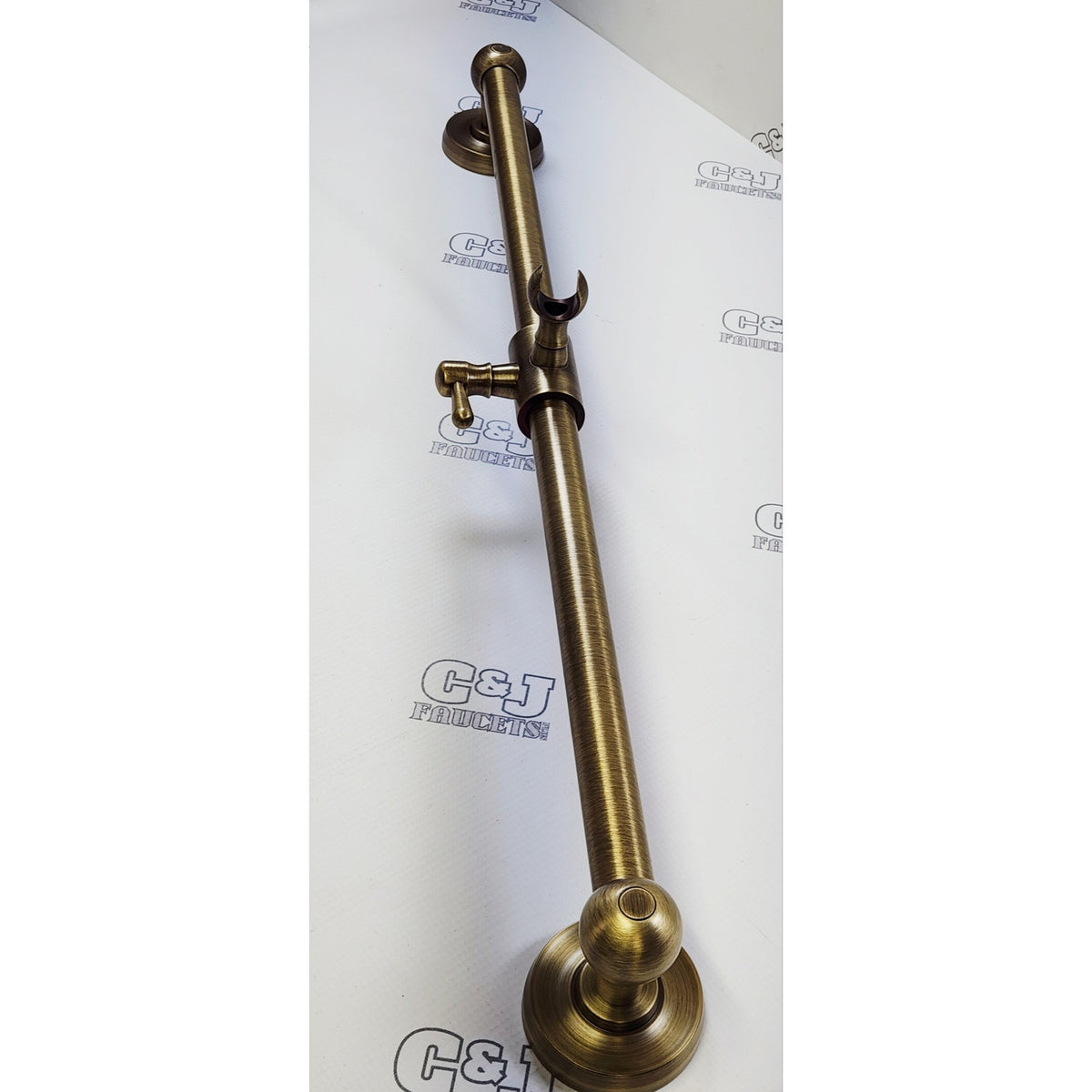 Signature Hardware 559391 FundamentALL 30" Traditional Slide Bar - Aged Brass