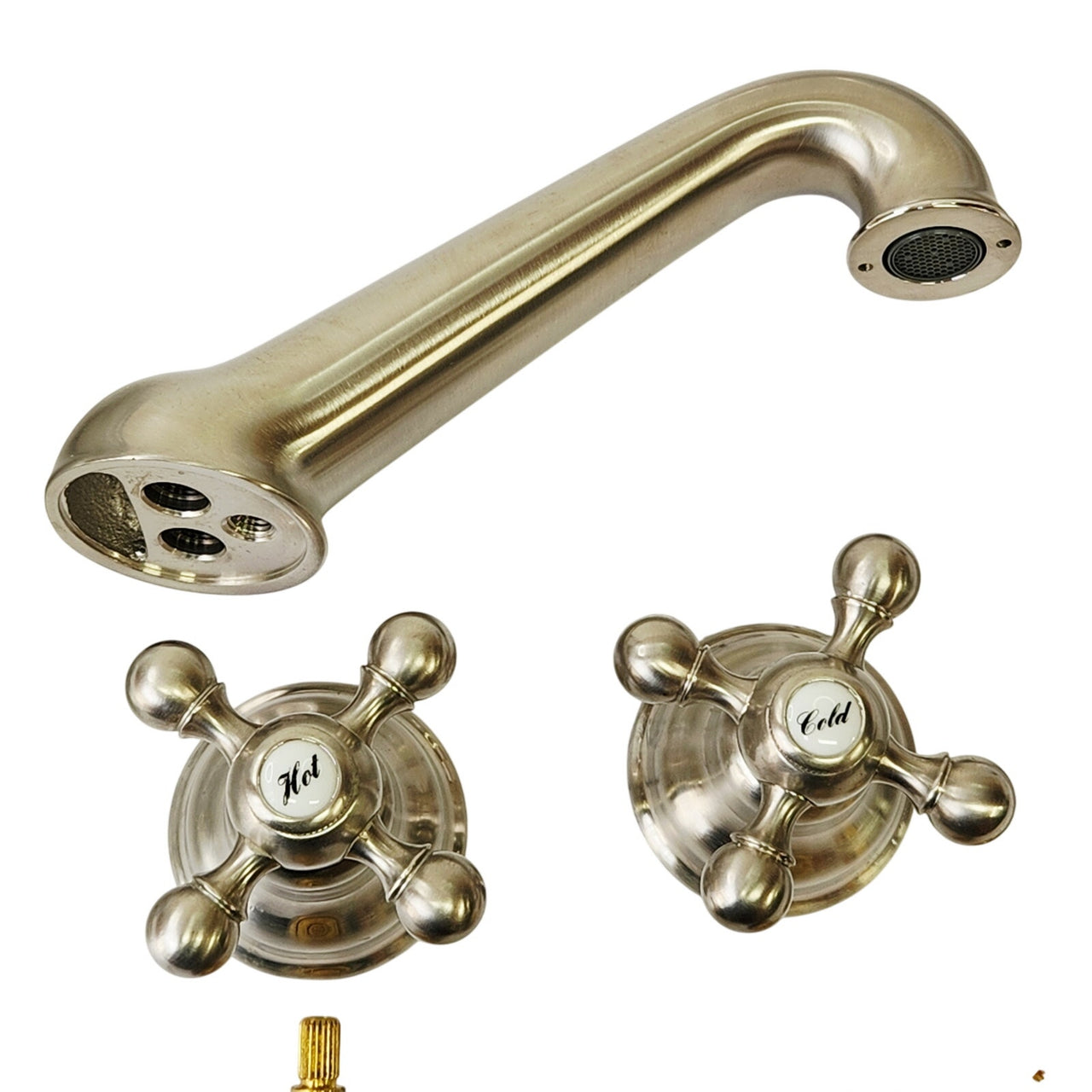 Rohl AC102X-STN-2 Arcana 1.2 GPM Widespread Bathroom Faucet - Satin Nickel