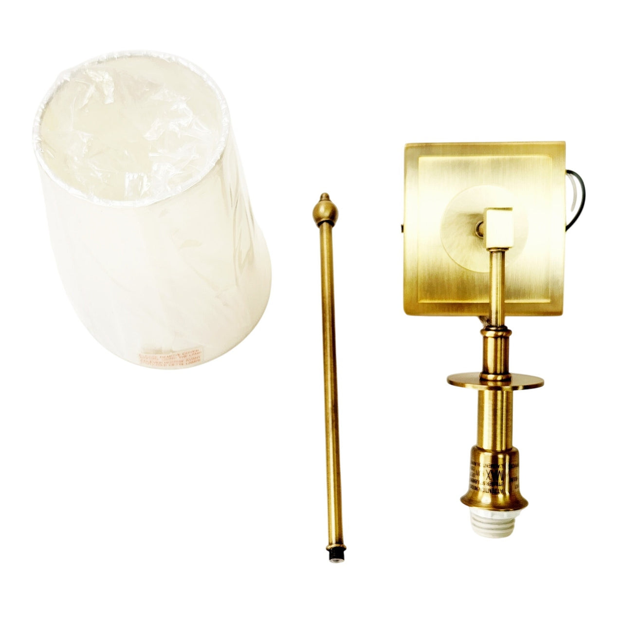 Signature Hardware 482663 Calera Antique Incandescent Wall Sconce - Aged Brass