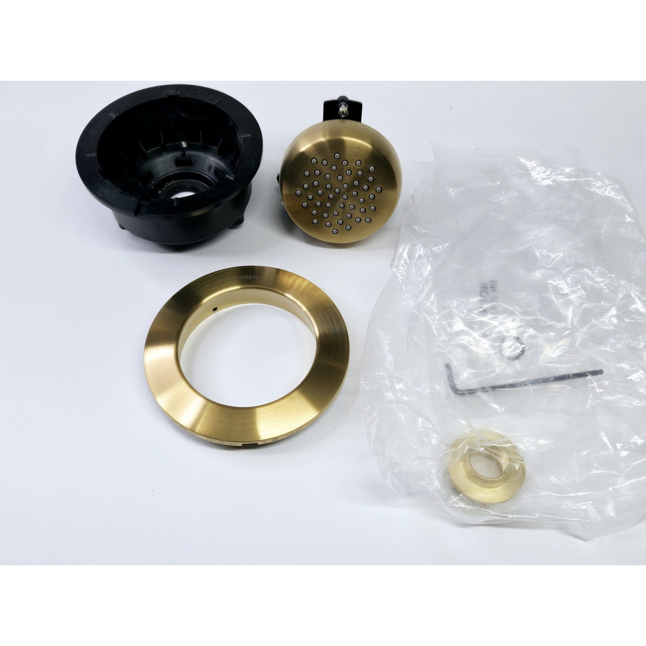 Moen TS1322BG Mosaic Round Single Function Body Spray, No Valve - Brushed Gold