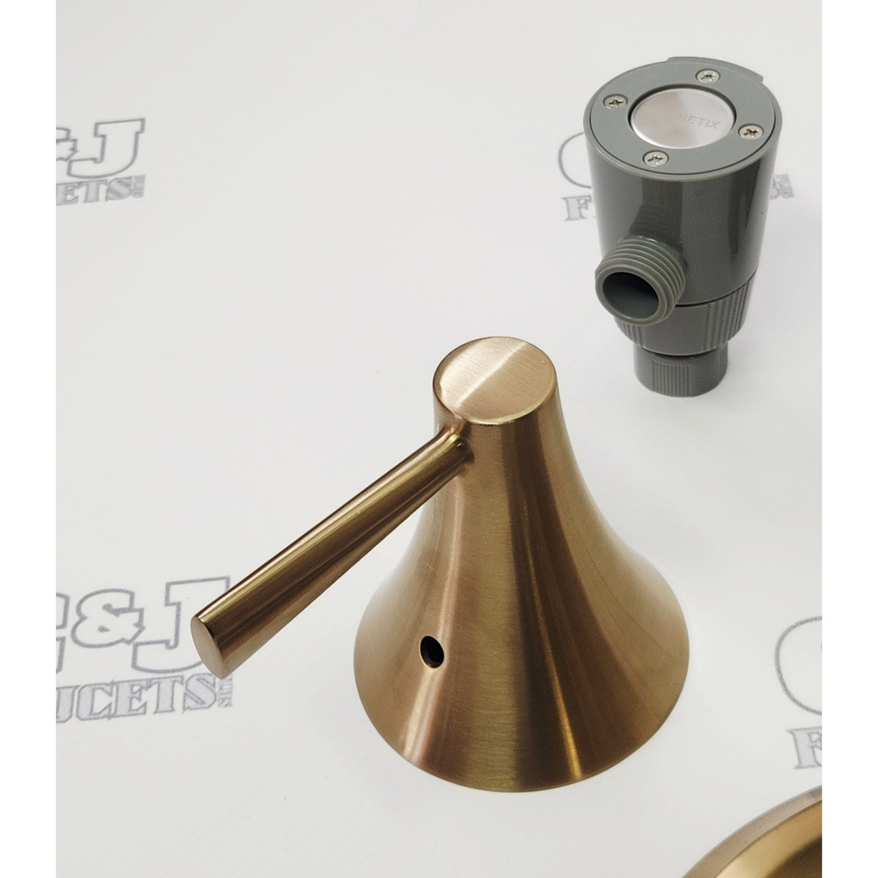 Moen 82021BZG Ronan Single-Handle Modern Tub and Shower Faucet - Bronzed Gold