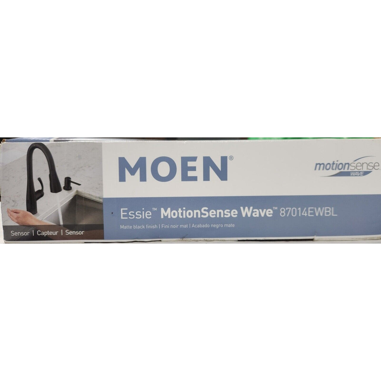 Moen 87014EWBL Essie Pull-Down Sprayer Touchless Kitchen Faucet - Matte Black