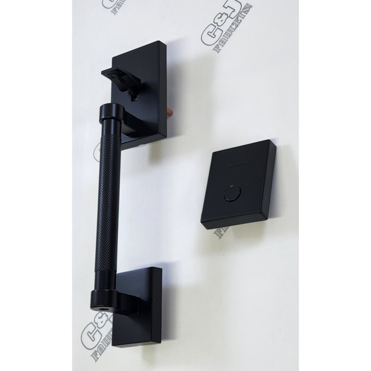 Kwikset 819PVHLIP-514 Prava Dummy Exterior Handleset - Matte Black READ