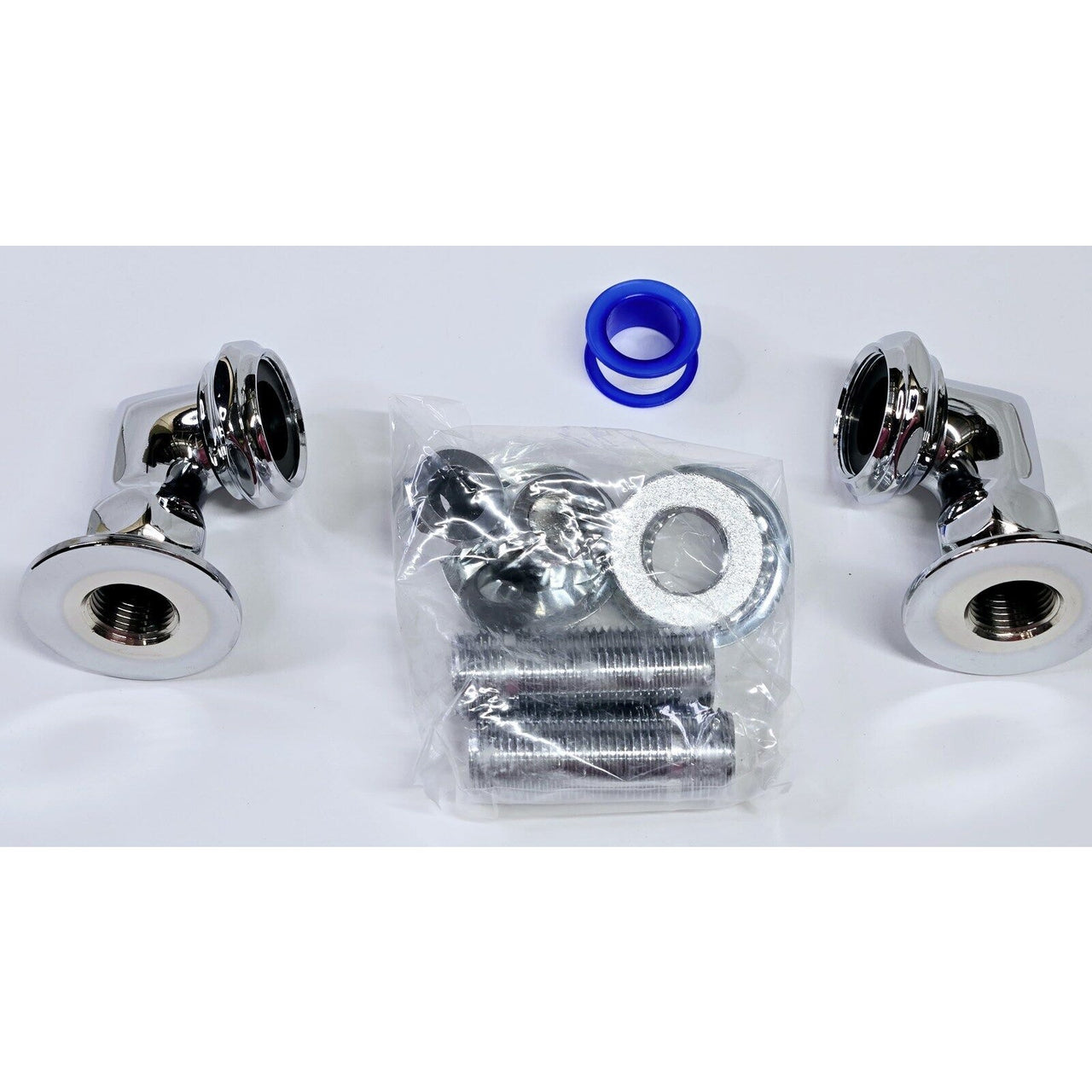 Signature Hardware 329259 2" Deck Mount Couplers - Polished Chrome