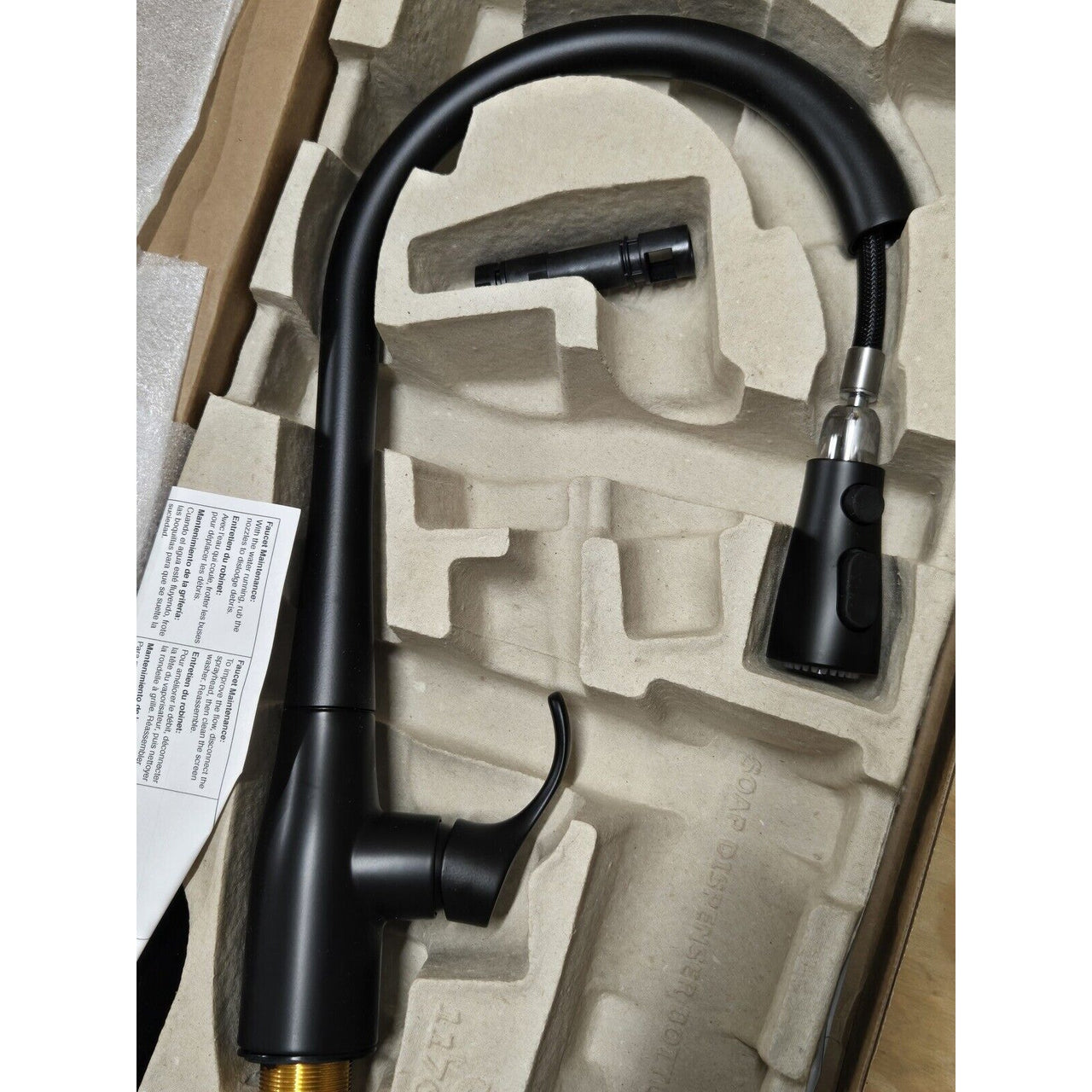 Kohler 596-BL Simplice 3-Spray Kitchen Faucet - Matte Black - FREE Shipping!