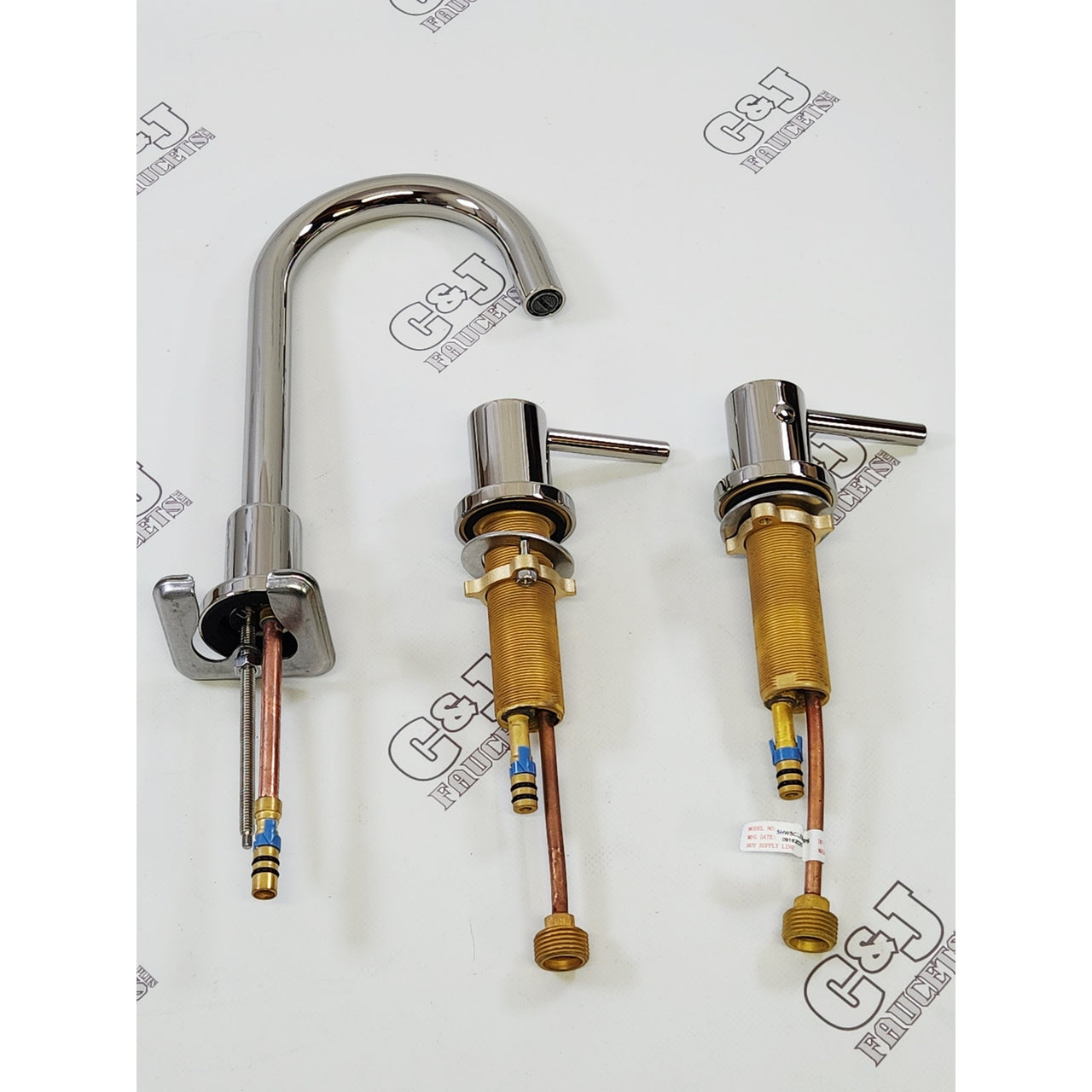 Signature Hardware 483885 Lexia Widespread Bathroom Faucet - Polished Nickel