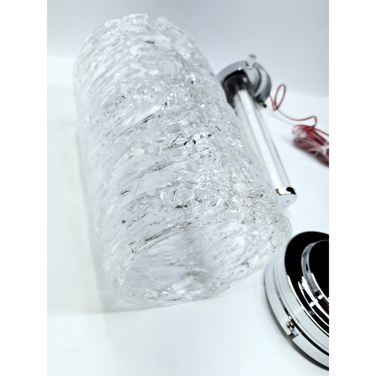 Kovacs P1380-077-L Forest Ice 6" Wide LED Mini Pendant with Ice Glass Shade