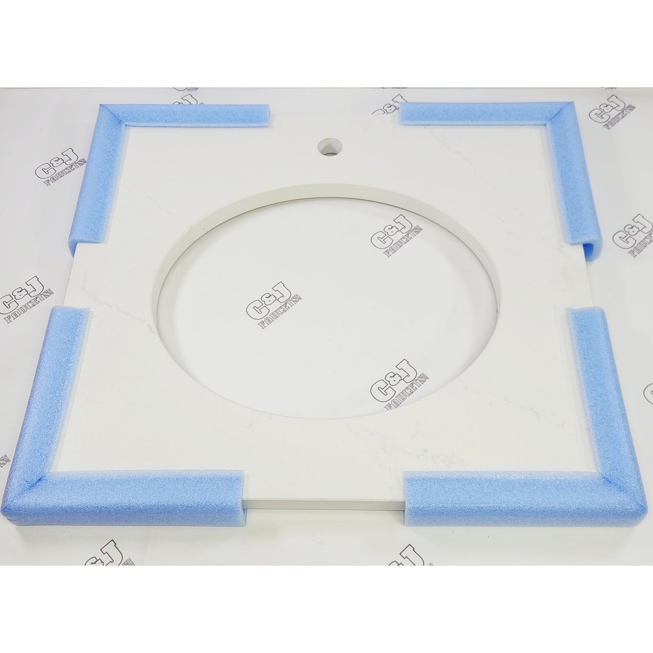Kohler 28247-EST Silestone Quartz 25" Vanity Top Oval Cutout - ET Statuario