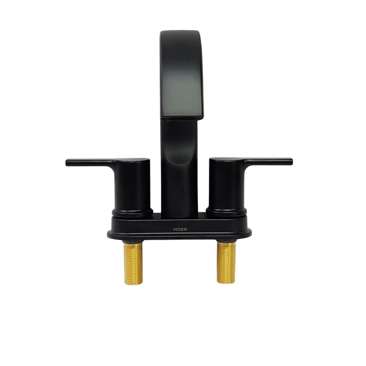Moen 84153BL Avri Two-handle Centerset Bathroom Sink Faucet - Matte Black