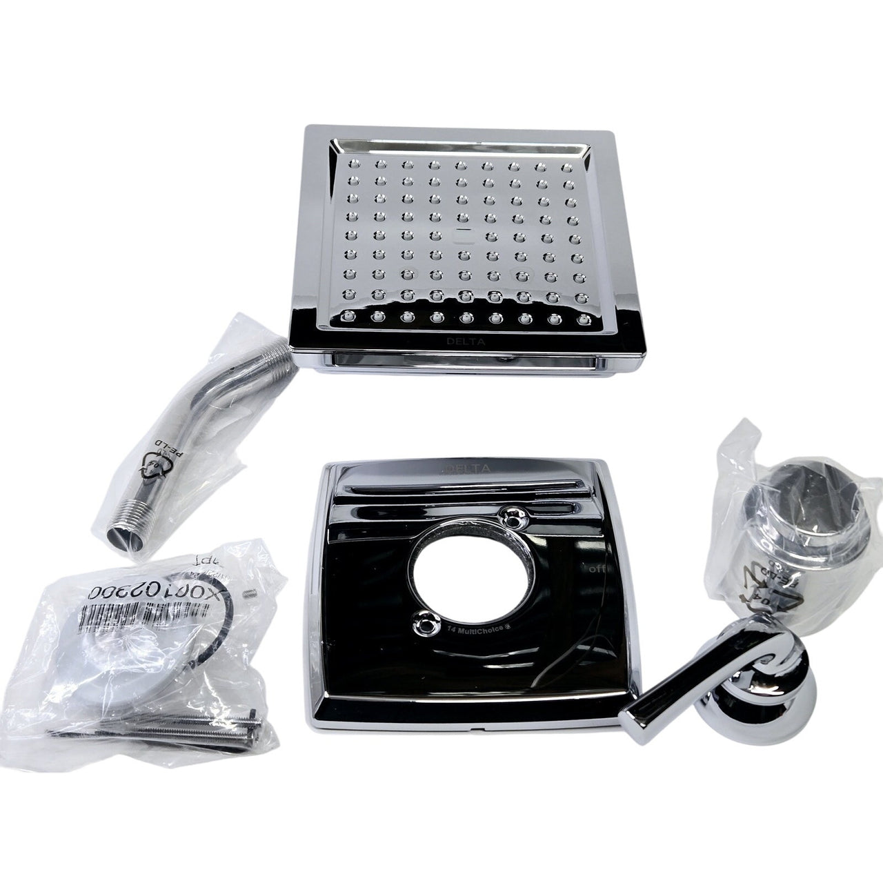 Delta 142864 Geist 14 Series Shower Faucet Set Complete with Valve - Chrome READ