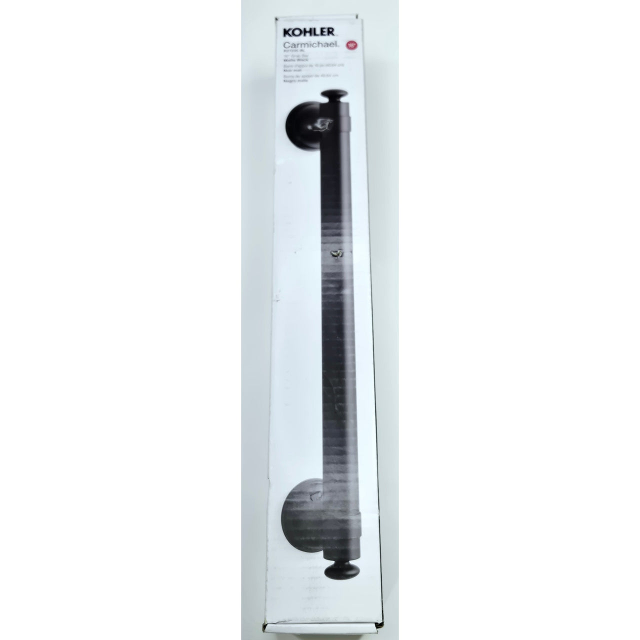 Kohler R27235-BL Carmichael 16" Grab Bar - Matte Black