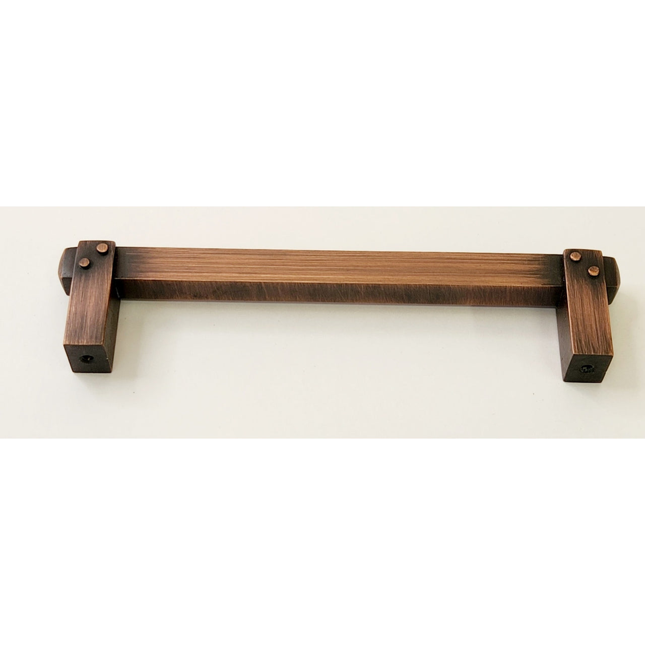 Signature Hardware 450335 Hovland 6" Solid Brass Cabinet Pull - Antique Copper